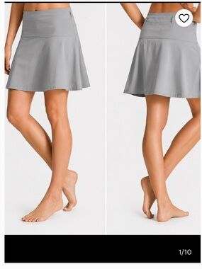 Athleta Grey Athletic Everyday Skort size 8 pickleball,tennis,golf,outdoor